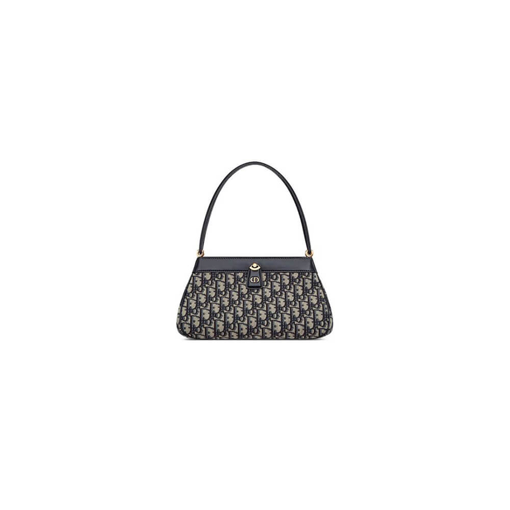 Blue MEDIUM DIOR KEY BAG