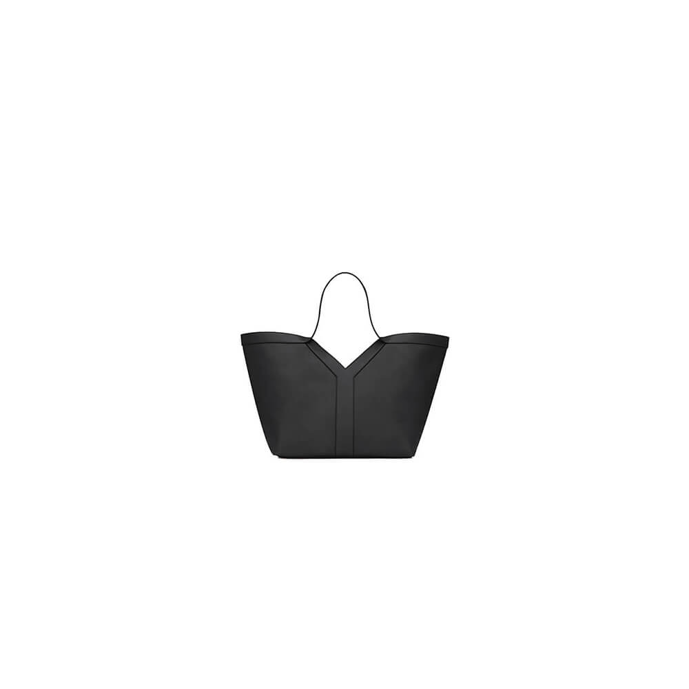 Black YSL Y TOTE IN LEATHER (High-end grade)