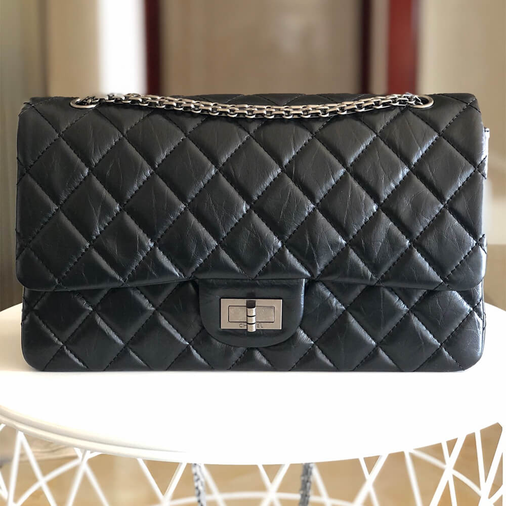 Black CHANEL LARGE 2.55 HANDBAG (high-end grade) - Image 2
