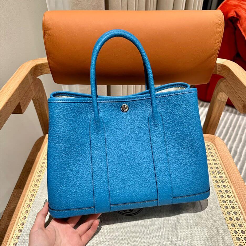 Blue Hermes Garden Party 30 Bag - Image 2