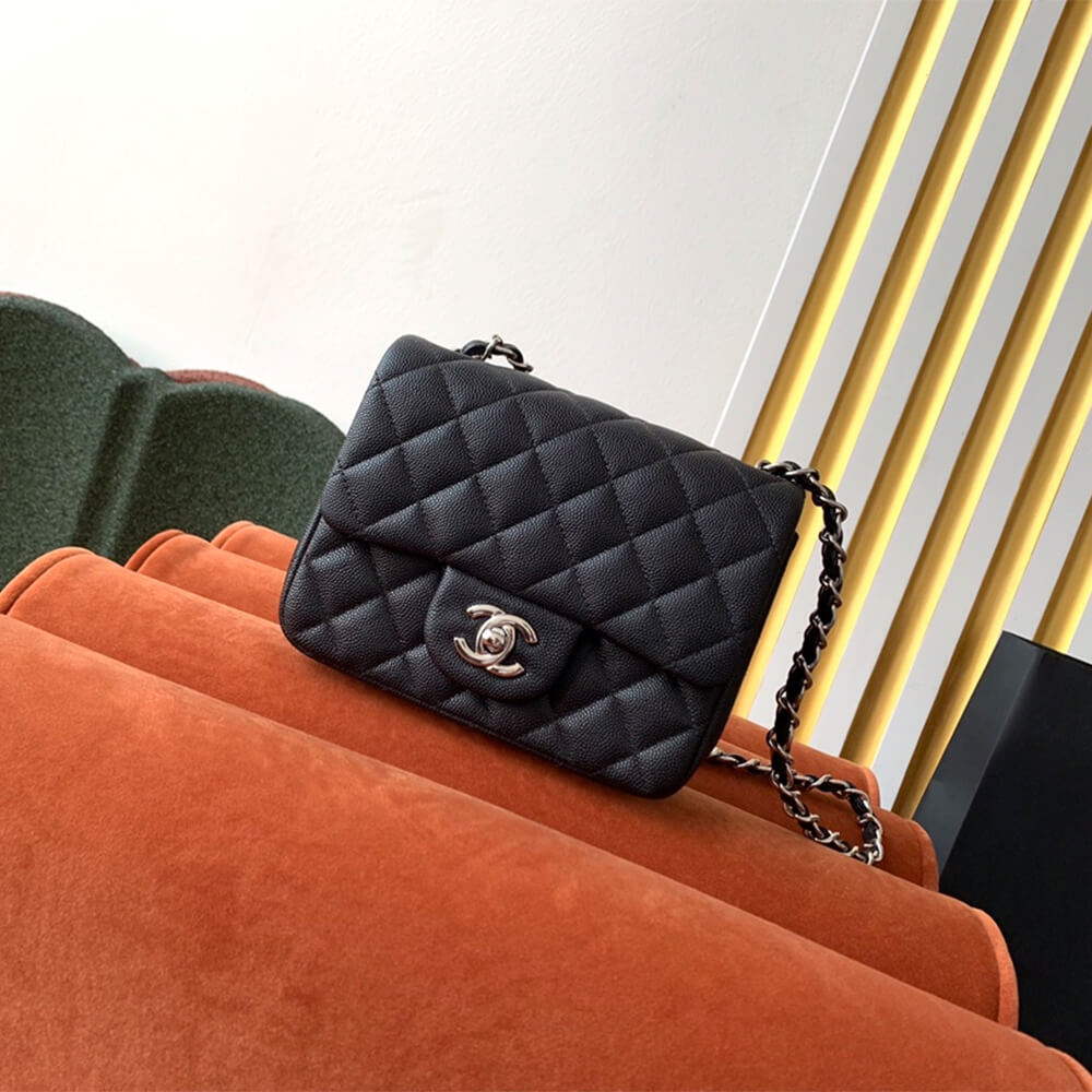 Black Chanel MINI FLAP BAG (high-end grade) - Image 2