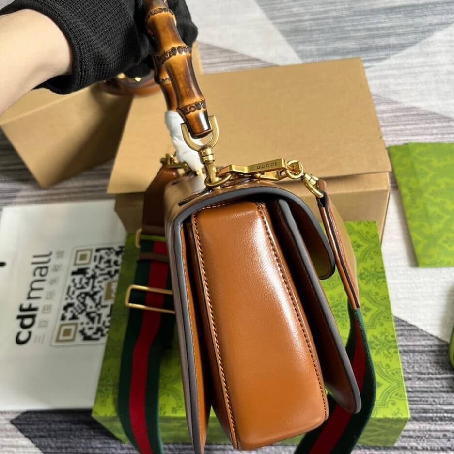 GUCCI BAMBOO 1947 MEDIUM TOP HANDLE BAG - Image 3