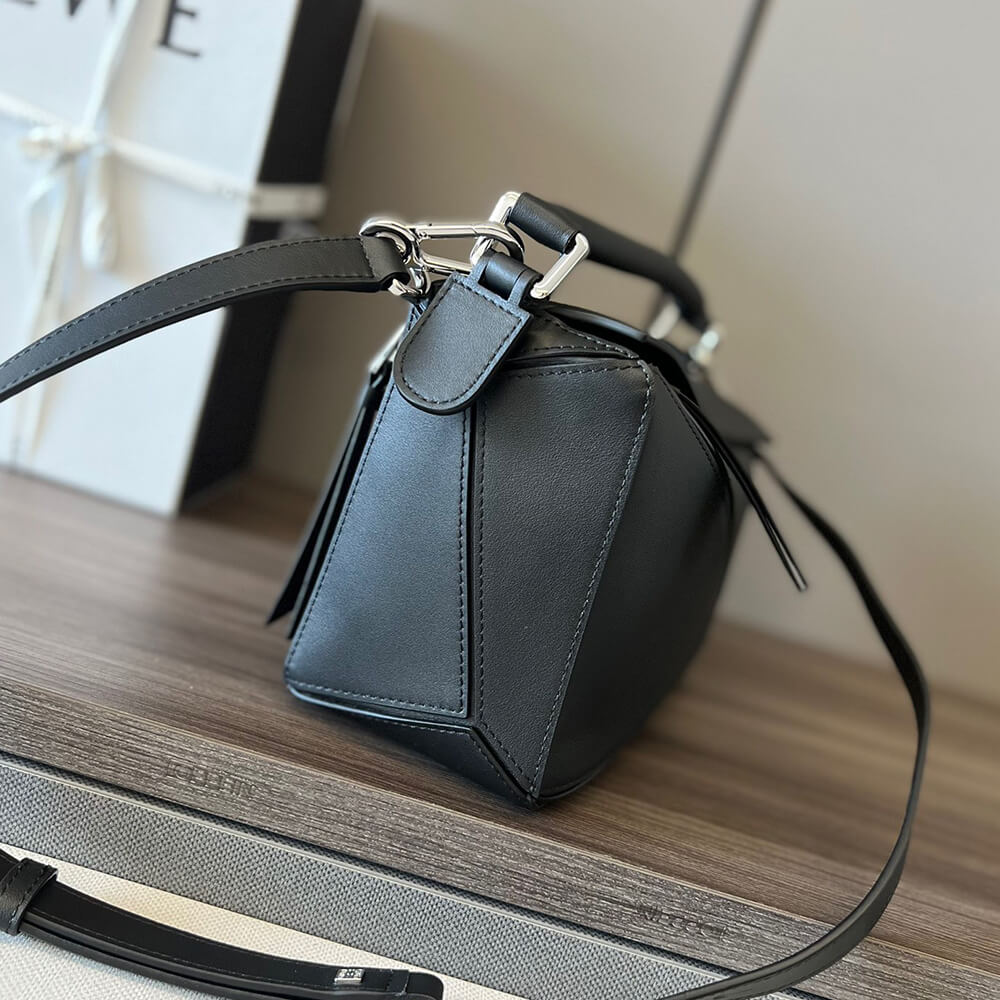 Black LOEWE Small Puzzle Bag - Image 3