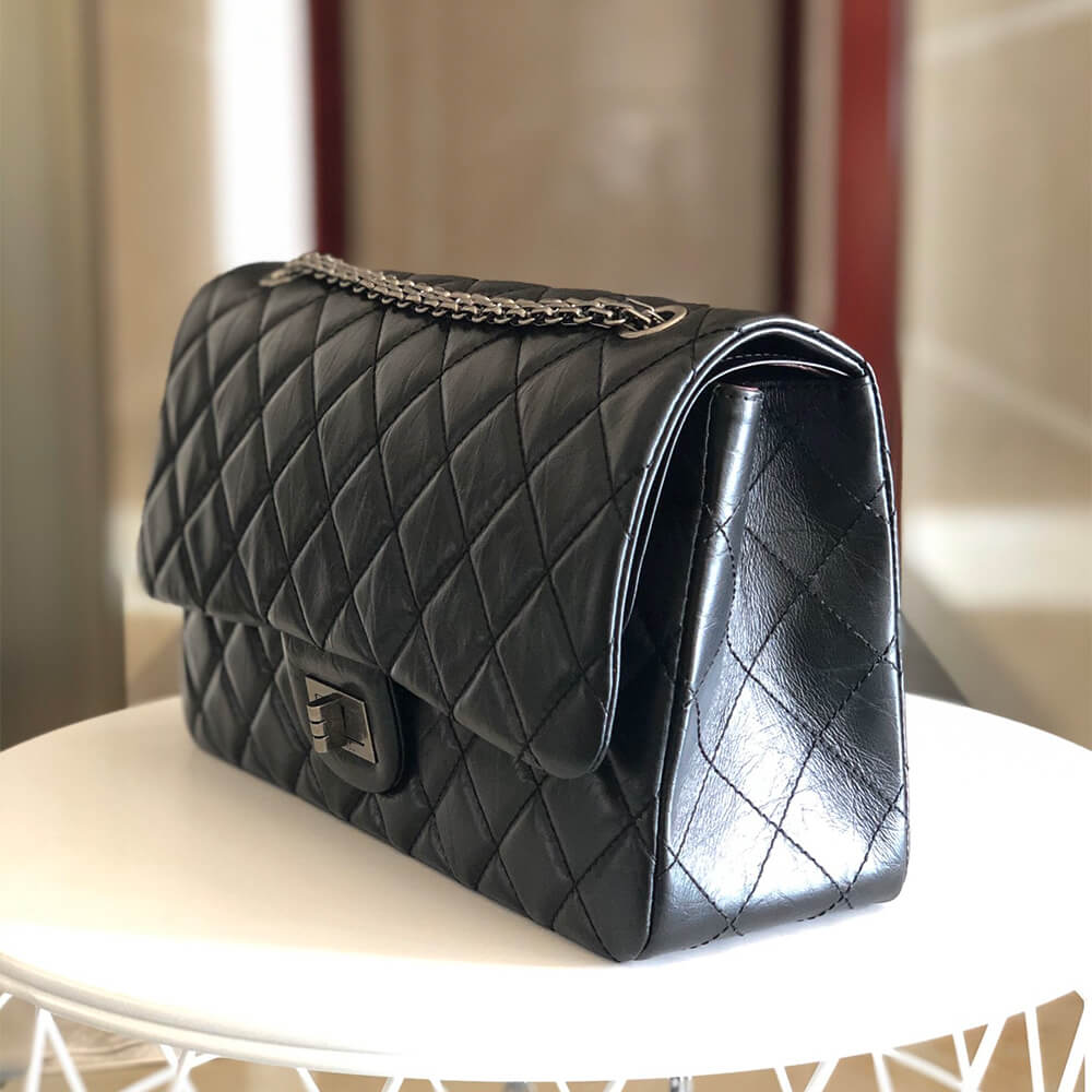 Black CHANEL LARGE 2.55 HANDBAG (high-end grade) - Image 3
