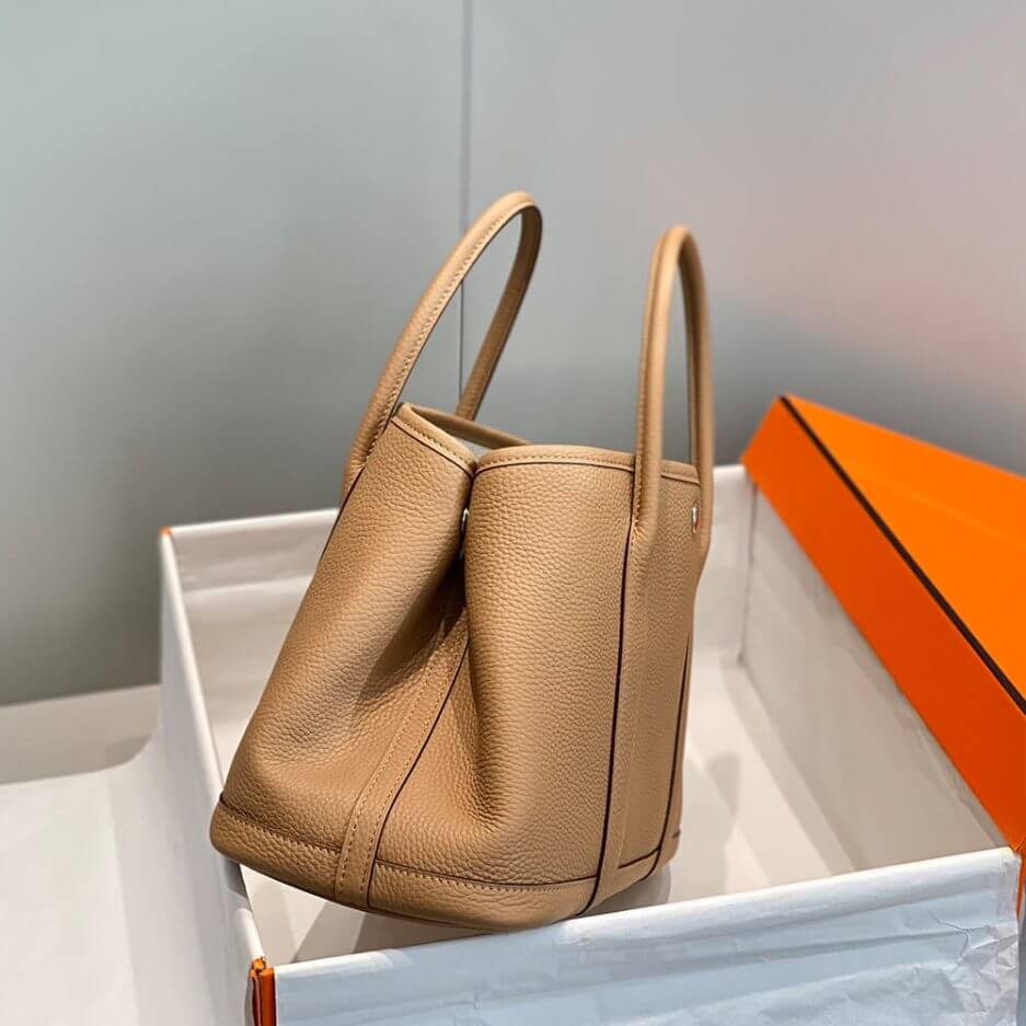 Beige Hermes Garden Party 30 Bag - Image 3