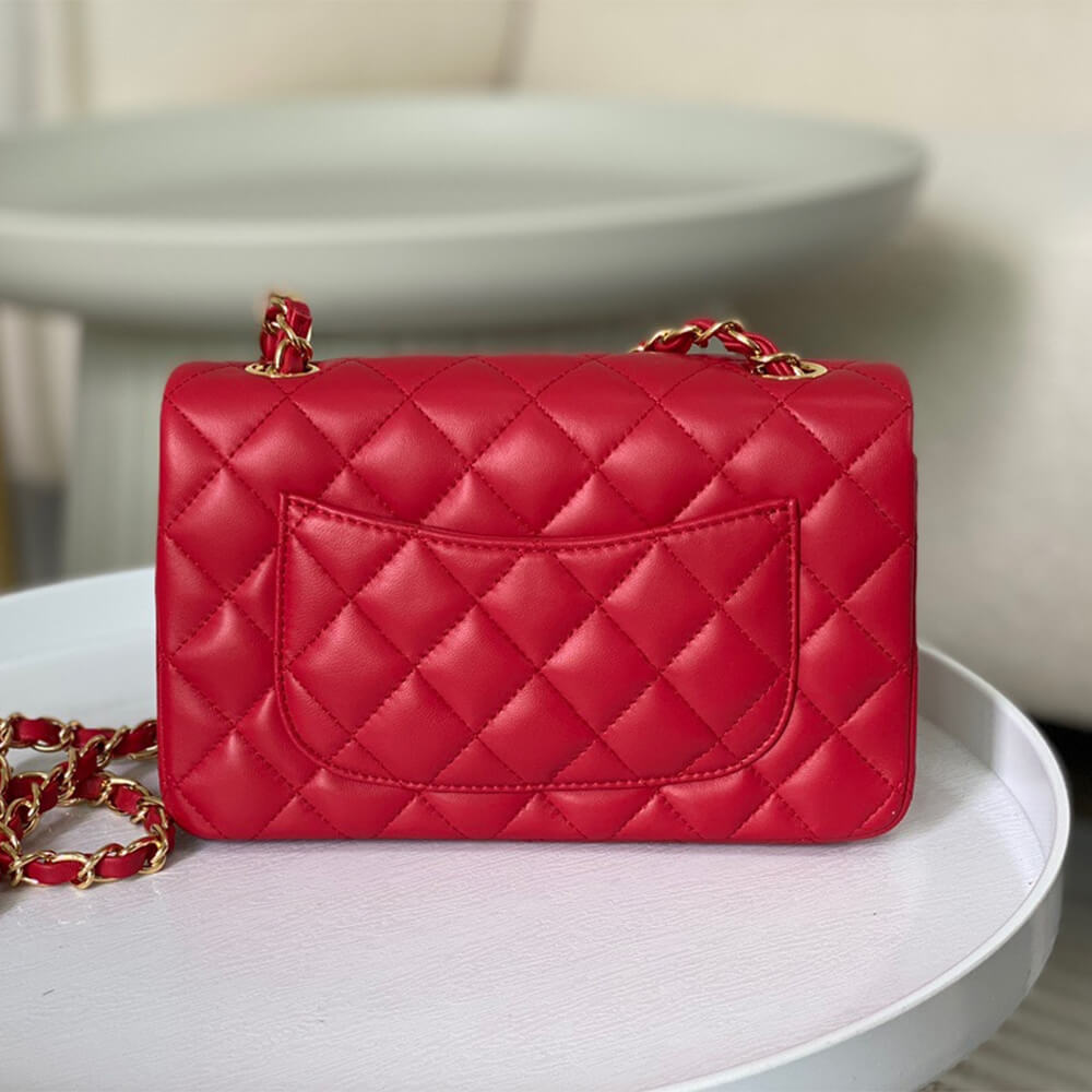 Red Chanel Mini Flap Bag (high-end grade) - Image 4