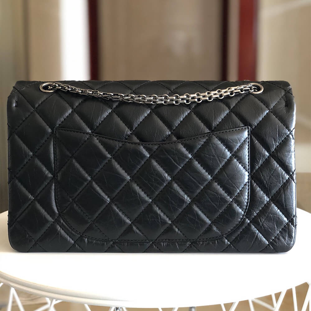 Black CHANEL LARGE 2.55 HANDBAG (high-end grade) - Image 4