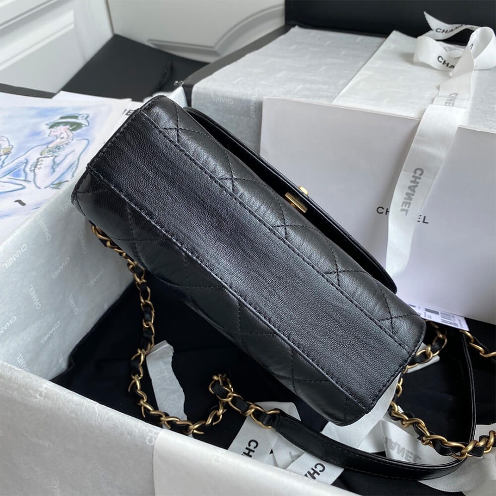 CHANEL Mini Flap Bag with Top Handle - Image 5