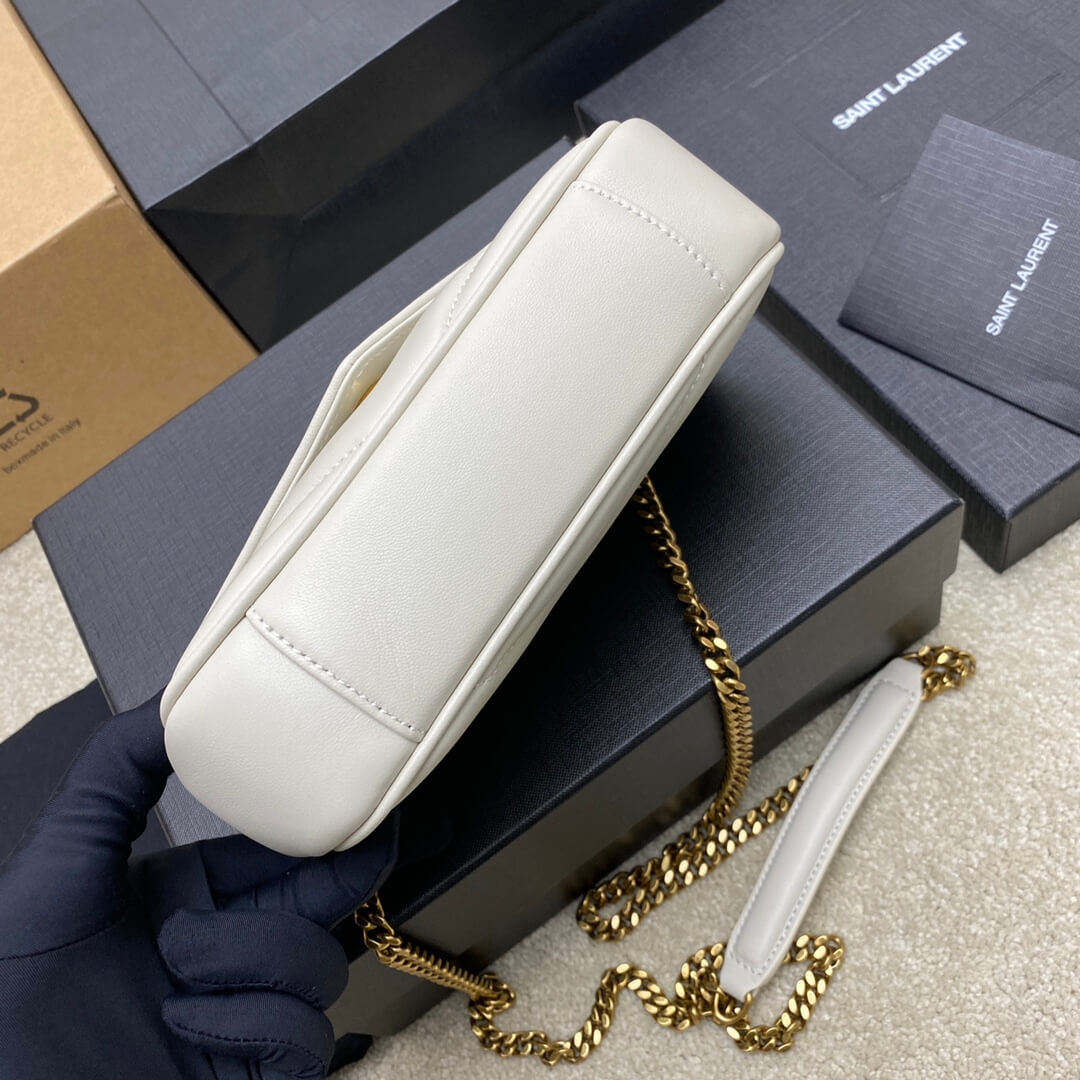 White YSL LOULOU MINI in lambskin - Image 5