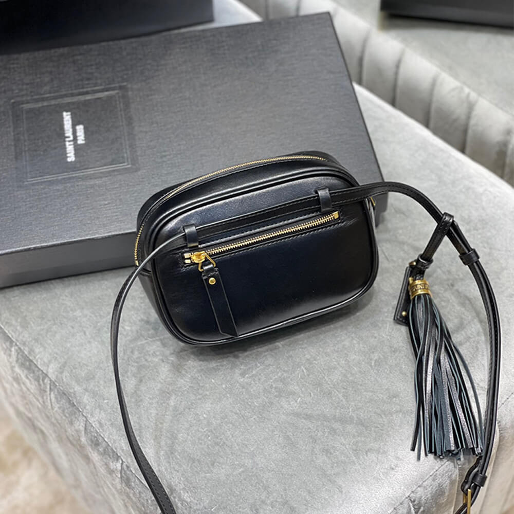 Black YSL LOU BELT BAG IN MATELASSE LEATHER - Image 5