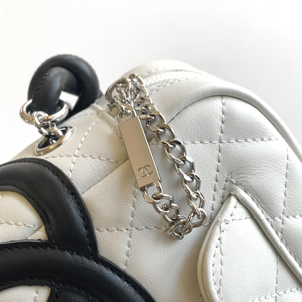 White & Black Chanel Cambon Camera Bag (high-end grade) - Image 6