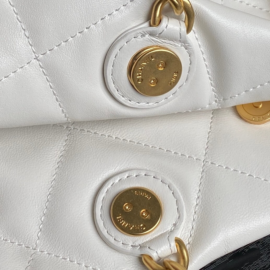 White Chanel Shopping Bag (high-end grade) - Image 6