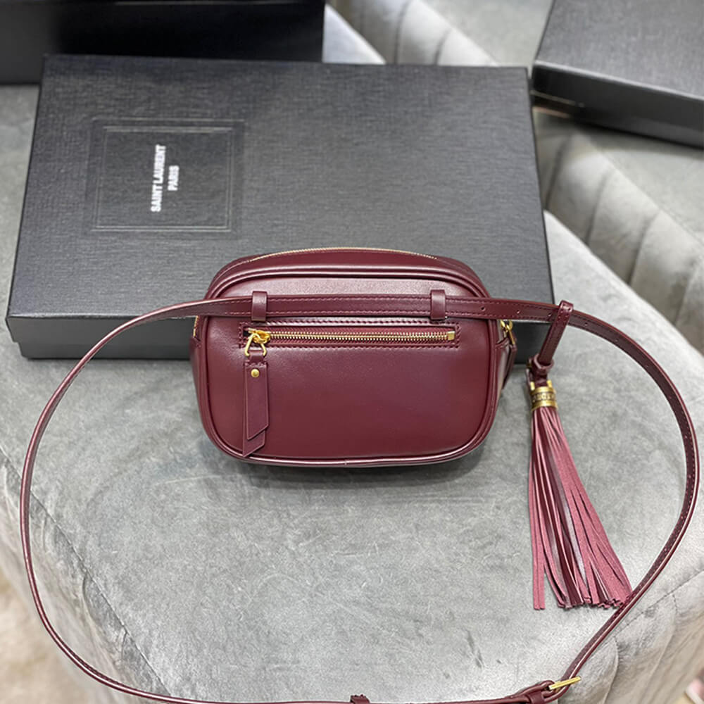 ROUGE YSL LOU BELT BAG IN MATELASSE LEATHER - Image 6