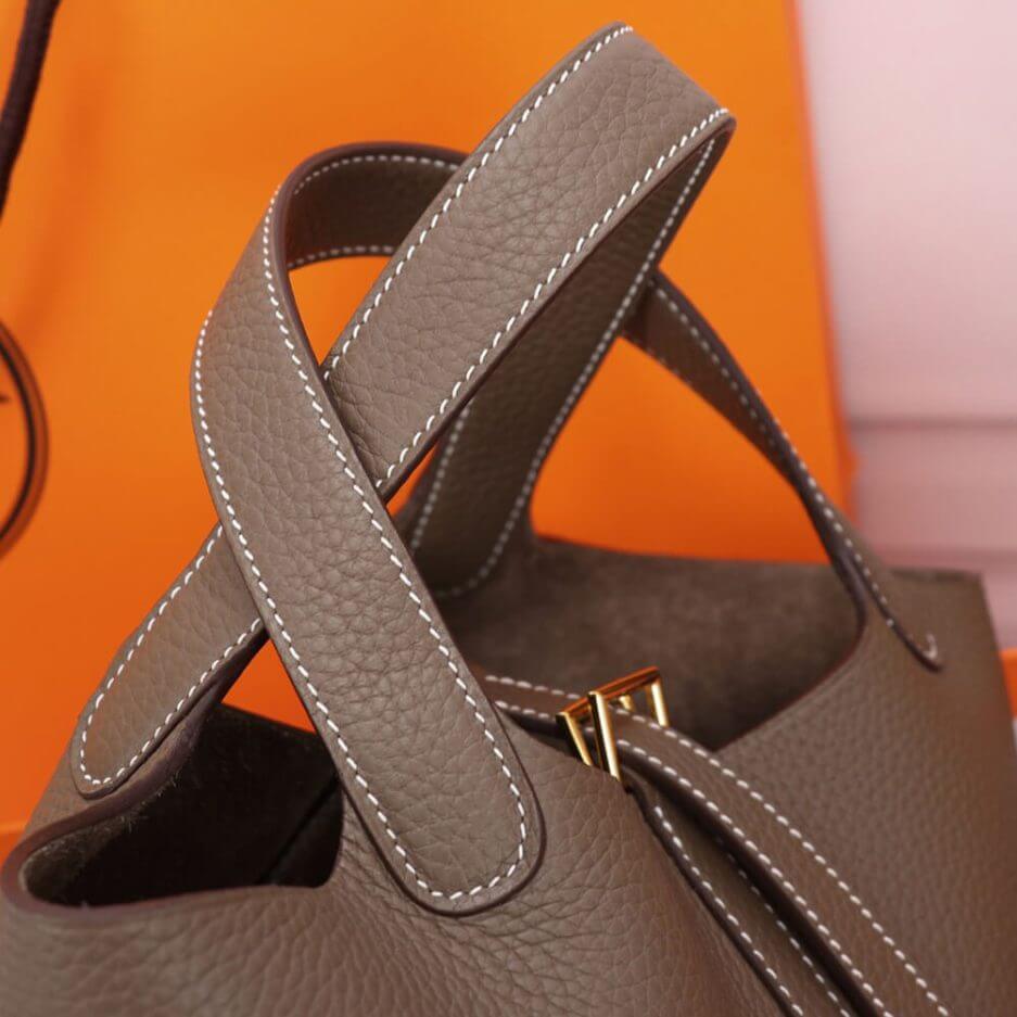 Etoupe Hermes Picotin Lock 22 bag - Image 6