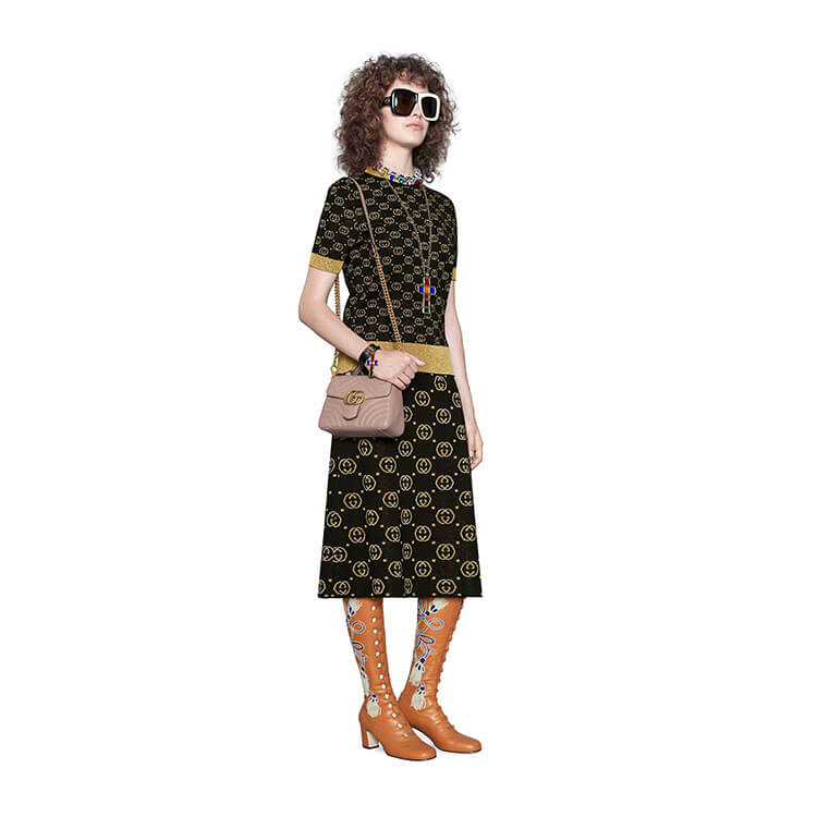 Gucci GG Marmont Mini Top Handle Bag - Image 7