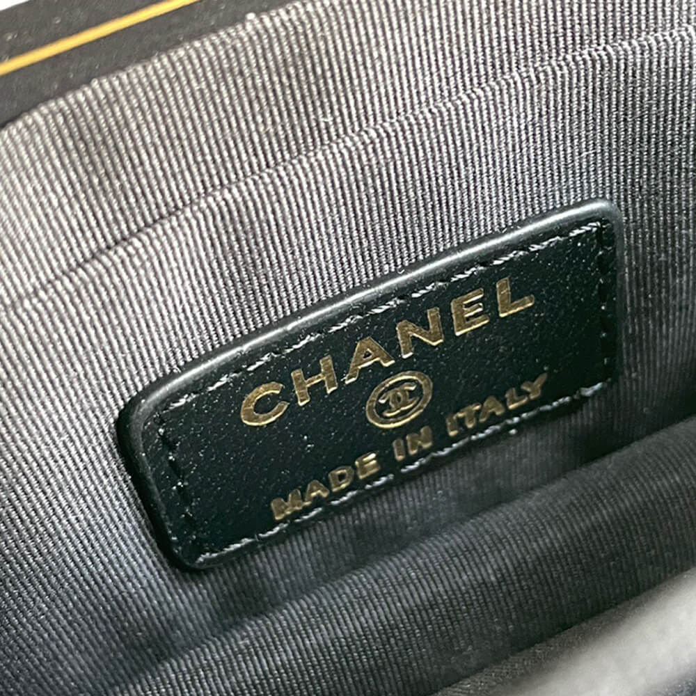 Black Chanel MINI WALLET ON CHAIN - Image 7