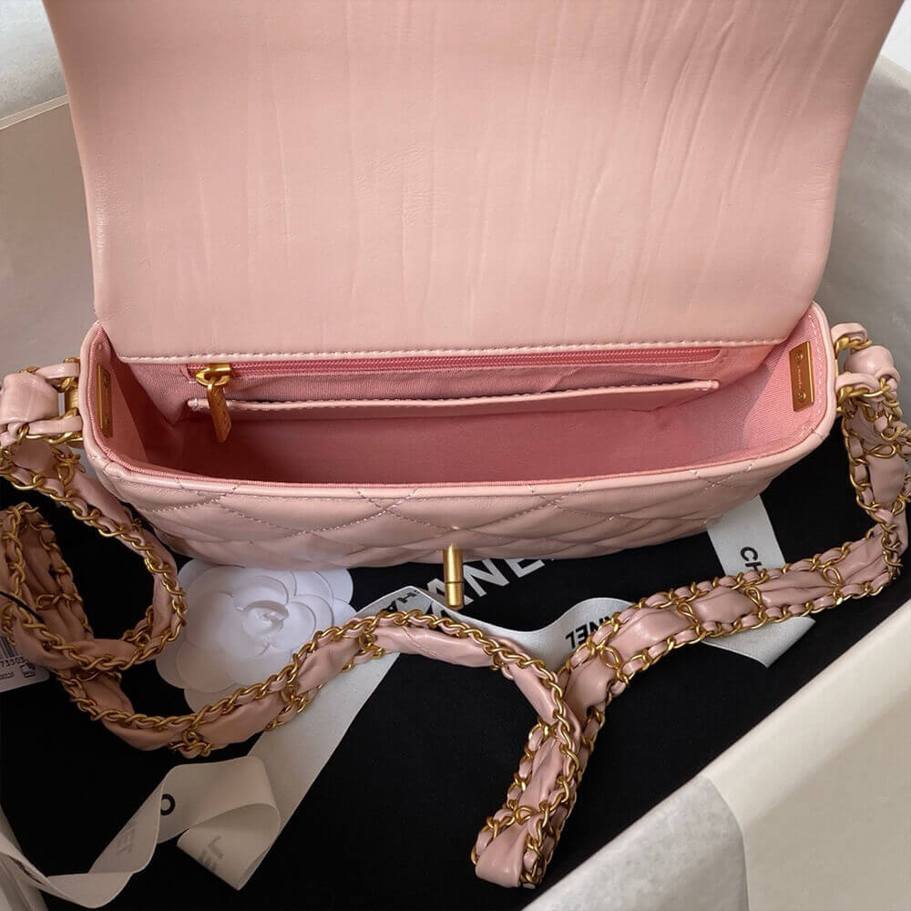 Pink CHANEL MINI FLAP - Image 8