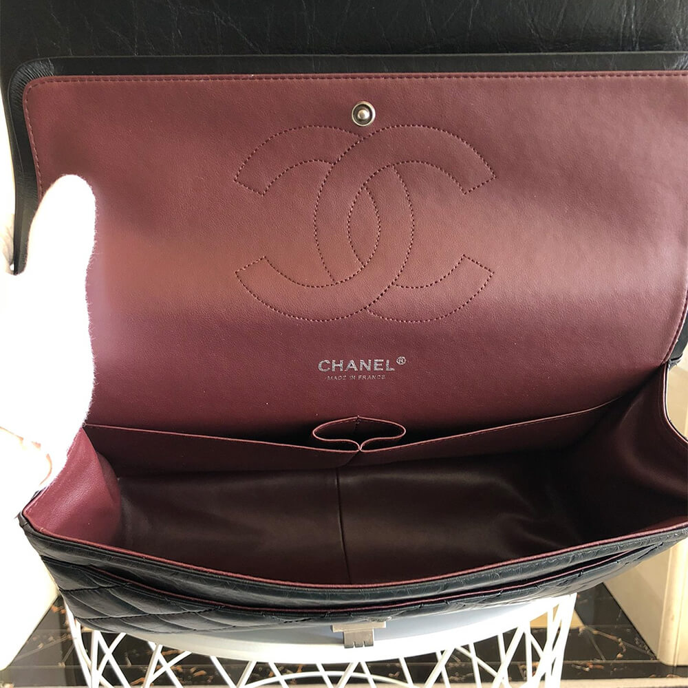 Black CHANEL LARGE 2.55 HANDBAG (high-end grade) - Image 8