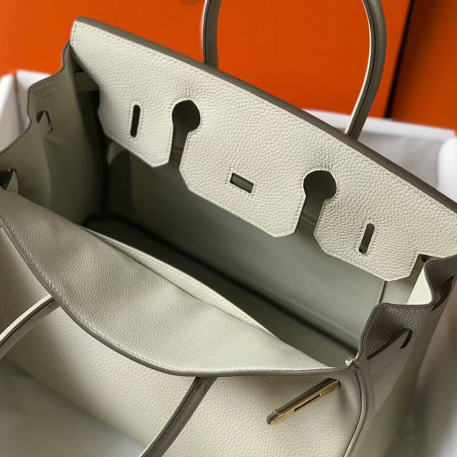 Cream Hermes Birkin 35 - Image 8